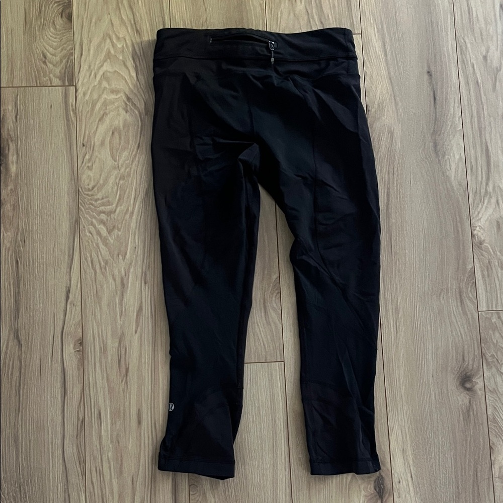 Black crop Leggings